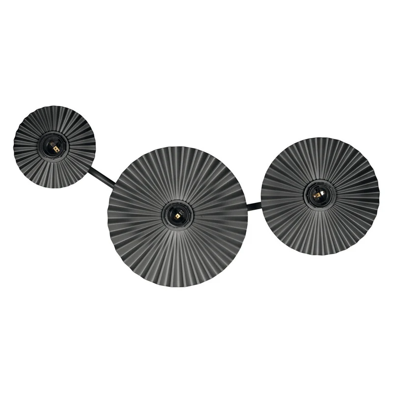 OSRAM DECOR Plisse Applique 3xE27 Grigio scuro