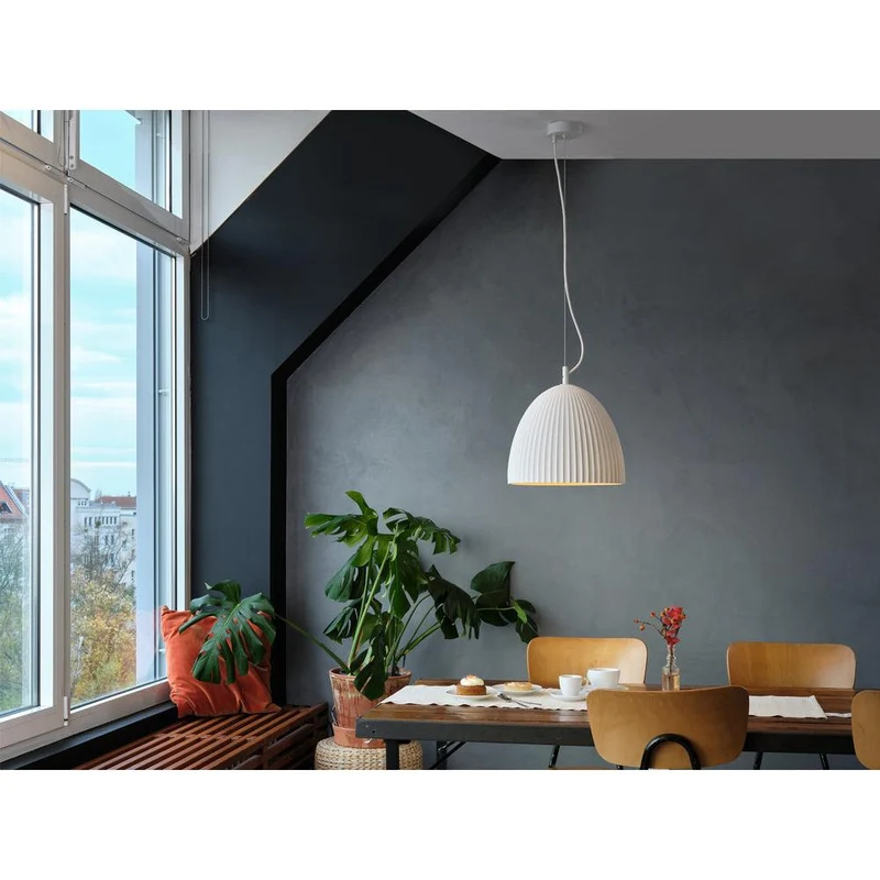 OSRAM DECOR Plaster Routes Bell Lampada a sospensione 1xE27 Bianco