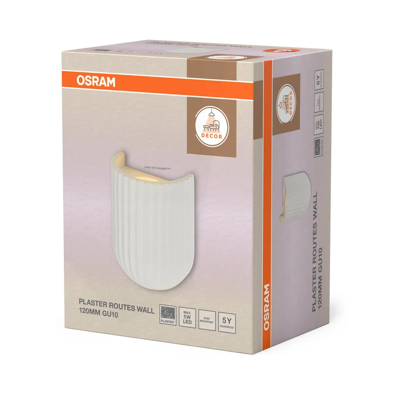 OSRAM DECOR Plaster Routes Applique 120 1xGU10 Bianco