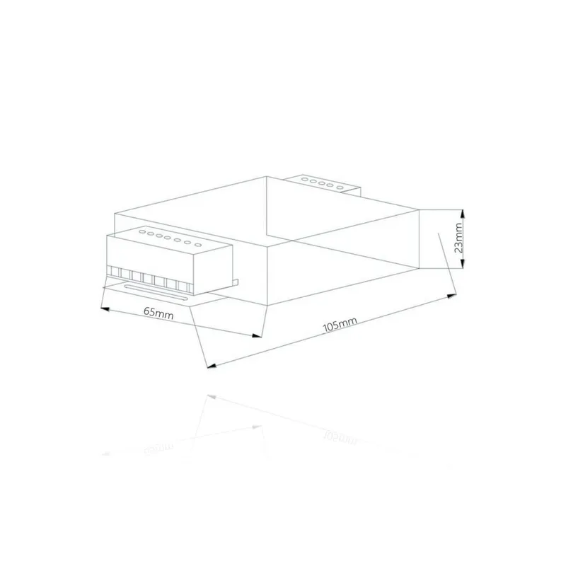 Amplificatore per strisce LED RGB, 12/24Vdc, 12A