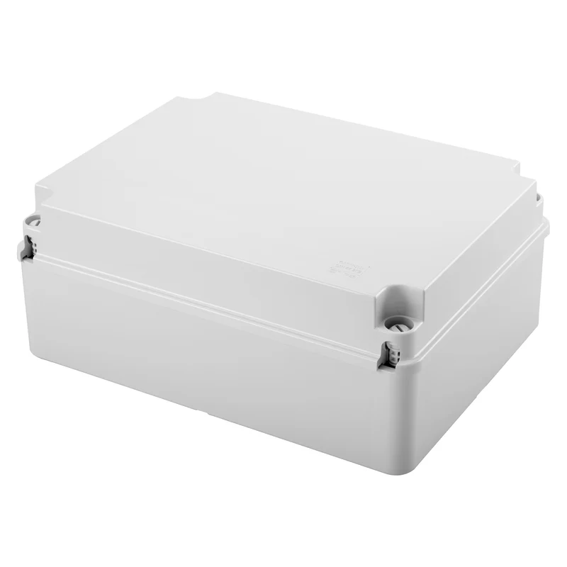 GEWISS GW44209 - Scatola di derivazione con coperchio a vite - IP56 - dim. int. 300x220x120 - pareti lisce - Grigio