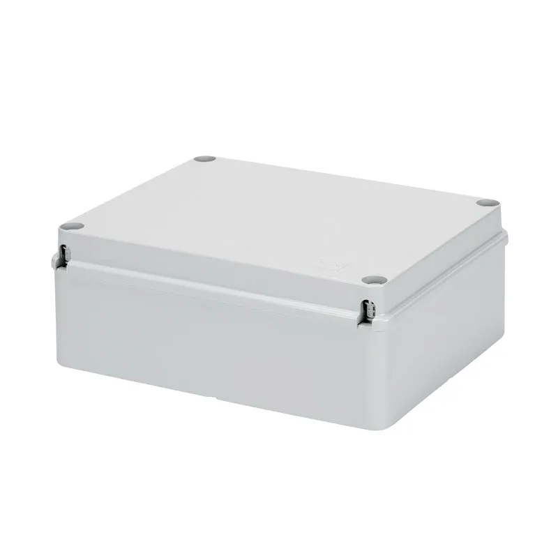GEWISS GW44207 - Scatola di derivazione con coperchio a vite - IP56 - dim. int. 190x140x70 - pareti lisce - Grigio