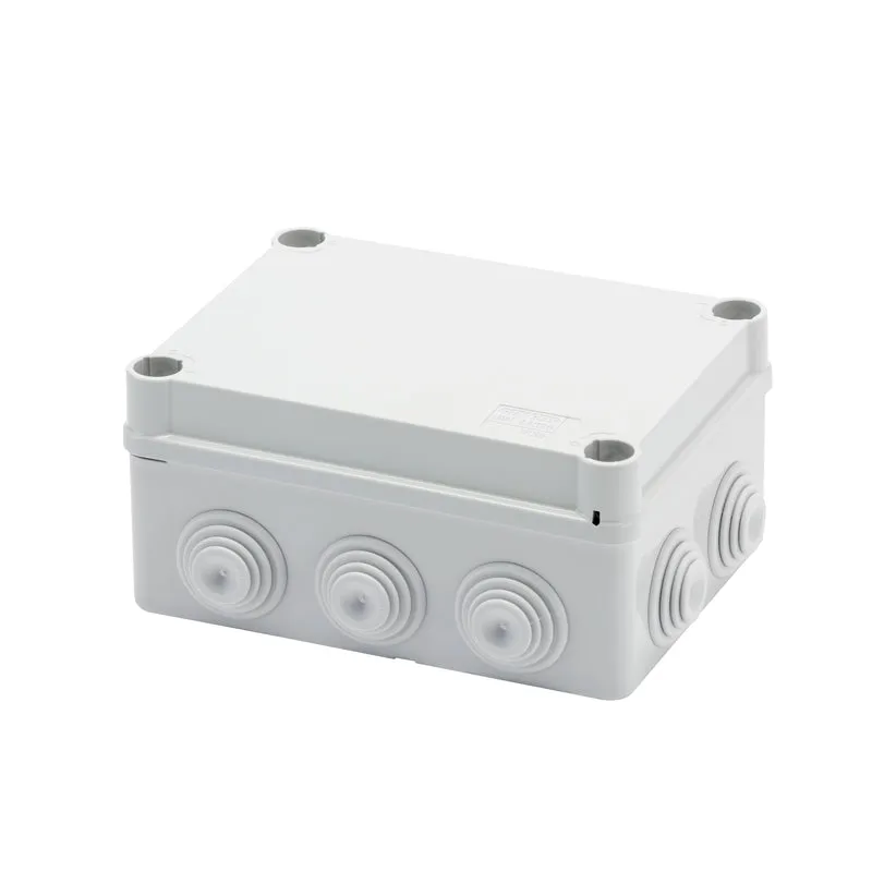 GEWISS GW44026 - Scatola di derivazione con coperchio e viti a 1/4 di giro - IP55 -dim. int. 150x110x70 - pareti con passacavi - Grigio