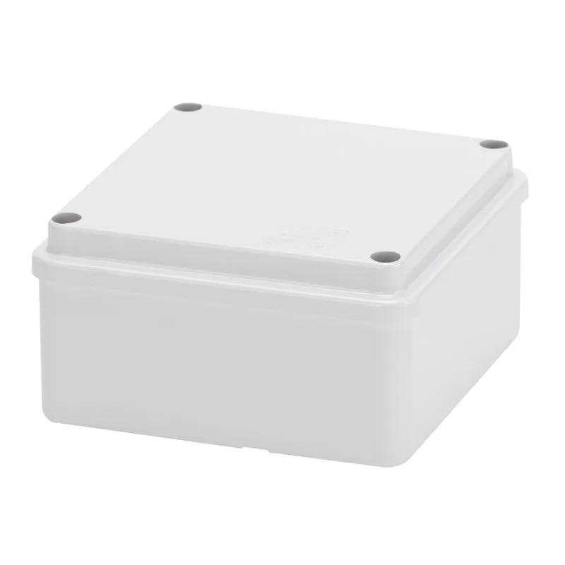 GEWISS GW44204 - Scatola di derivazione con coperchio a vite - IP56 - dim. int. 100x100x50 - pareti lisce - Grigio