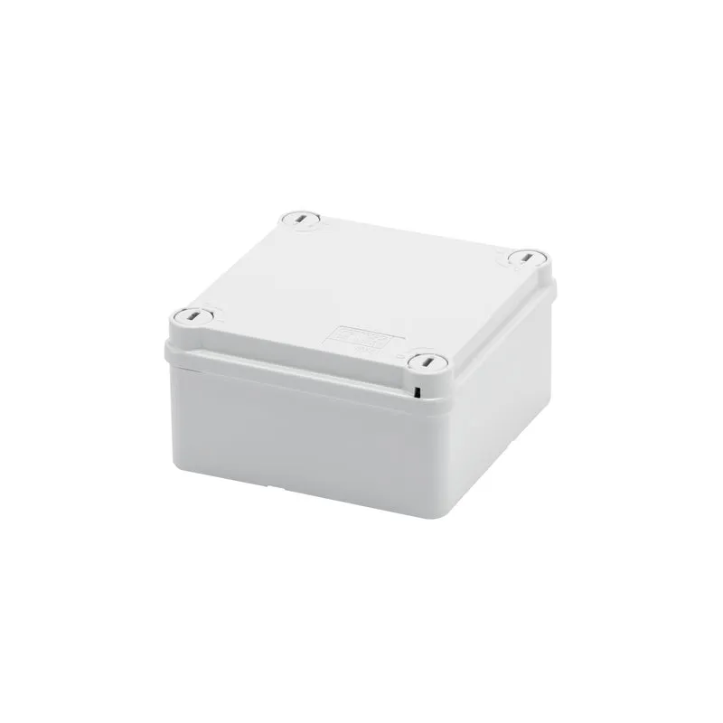 GEWISS GW44234 - Scatola di derivazione con coperchio e viti a 1/4 di giro - IP55 - dim. int. 100x100x50 - pareti lisce - Grigio