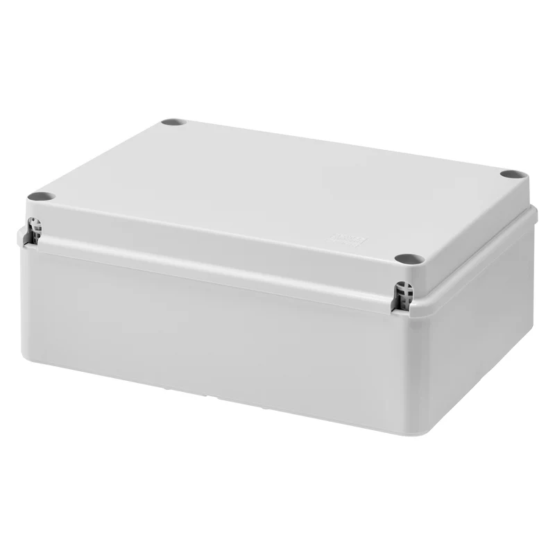 GEWISS GW44208 - Scatola di derivazione con coperchio a vite - IP56 - dim. int. 240x190x90 - pareti lisce - Grigio