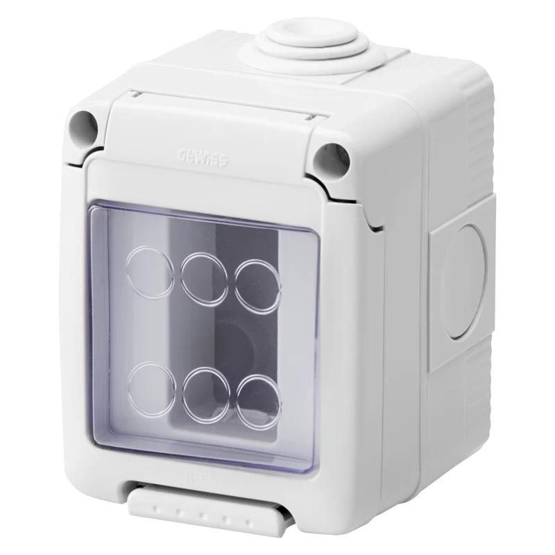 GEWISS GW27041 - Contenitore Per Apparecchi System - Stagno - 1 Posto - Grigio Ral 7035 - IP55