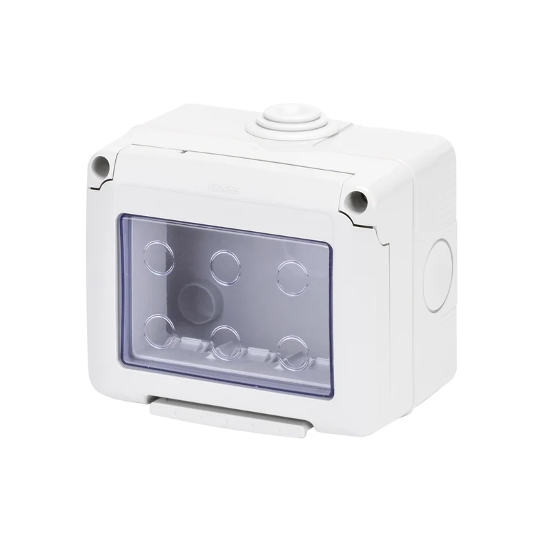GEWISS GW27043 - Contenitore Per Apparecchi System - Stagno - 3 Posti - Grigio Ral 7035 - IP55