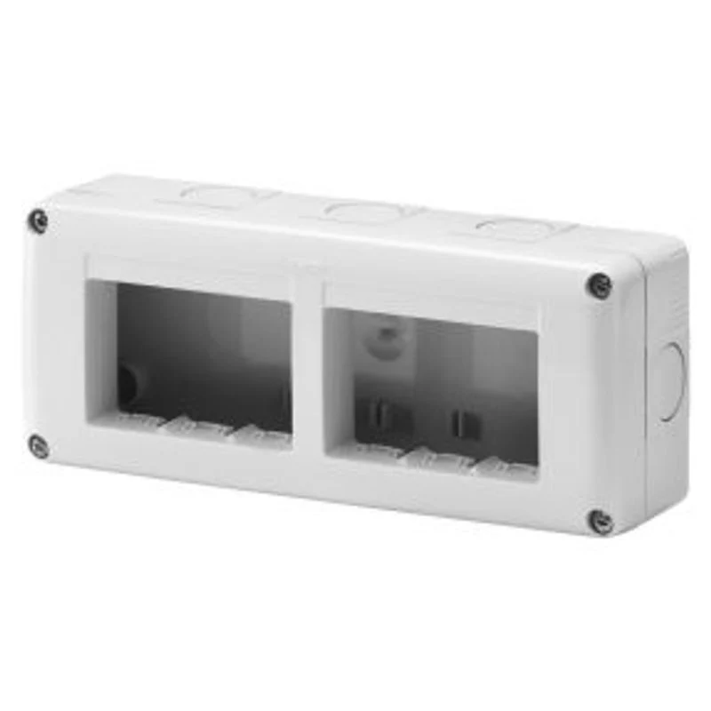 GEWISS GW27005 - Contenitore System 6 Posti 3x2 Orizzontale Grigio IP40