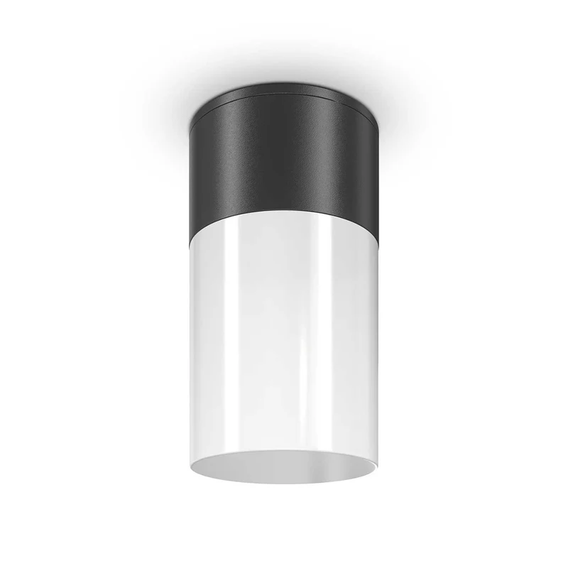 Willis - Plafonnier extérieur cylindrique en acier, style contemporain