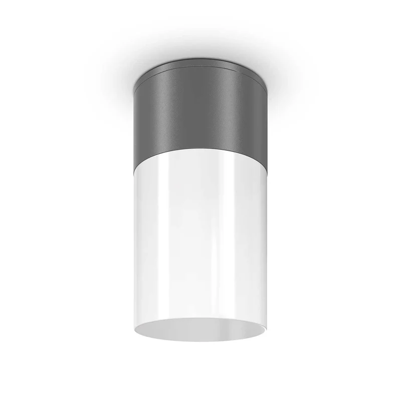 Willis - Plafonnier extérieur cylindrique en acier, style contemporain