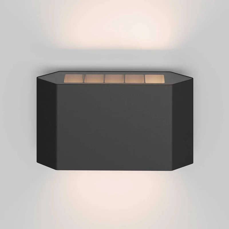 Pull - Applique murale LED à lumière rasante en acier, style contemporain