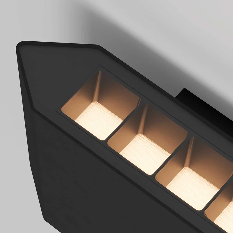 Pull - Applique murale LED à lumière rasante en acier, style contemporain