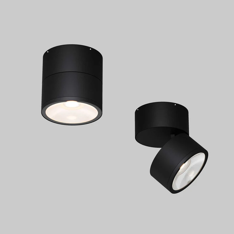Spin - Spot LED orientable étanche en acier, style contemporain