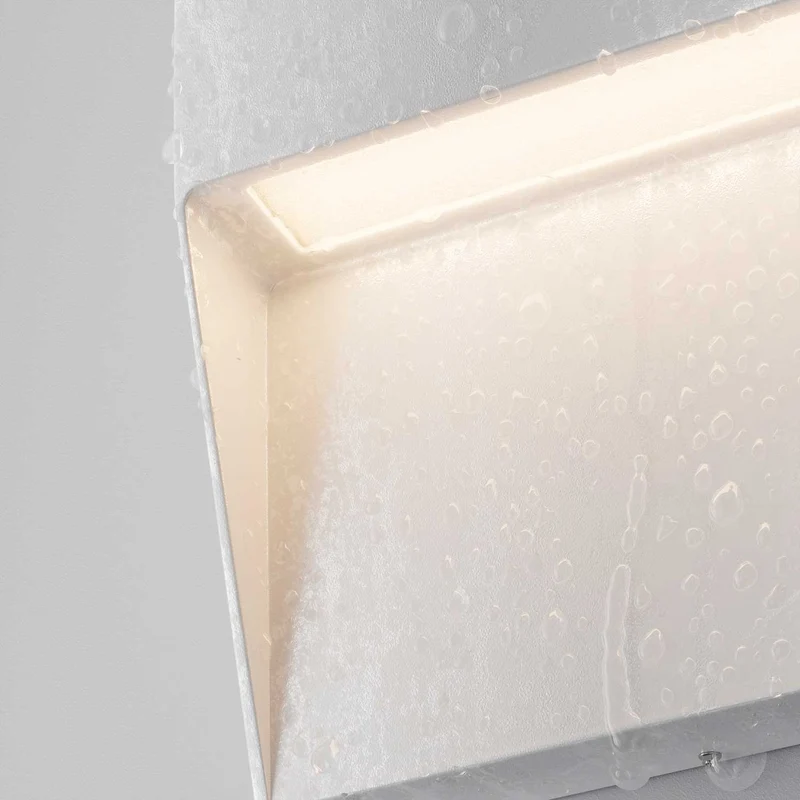Mane - Applique murale LED carrée pour escalier en acier, style contemporain
