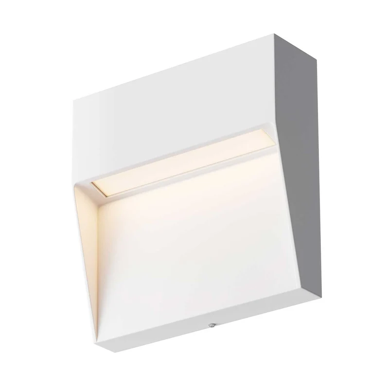 Mane - Applique murale LED carrée pour escalier en acier, style contemporain