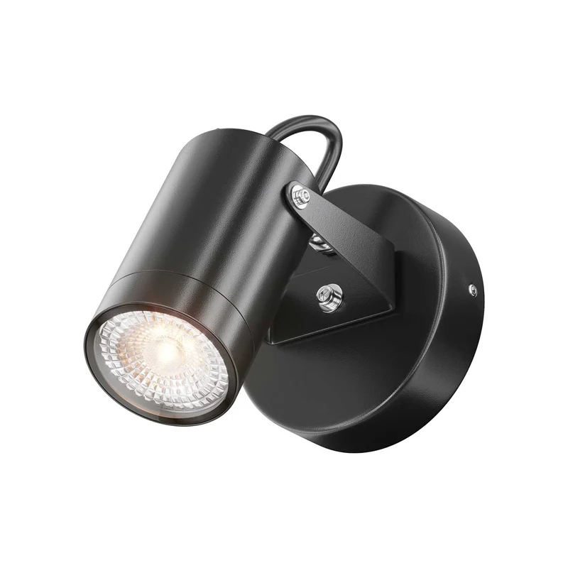 Scope - Applique murale cylindrique orientable en acier, style contemporain