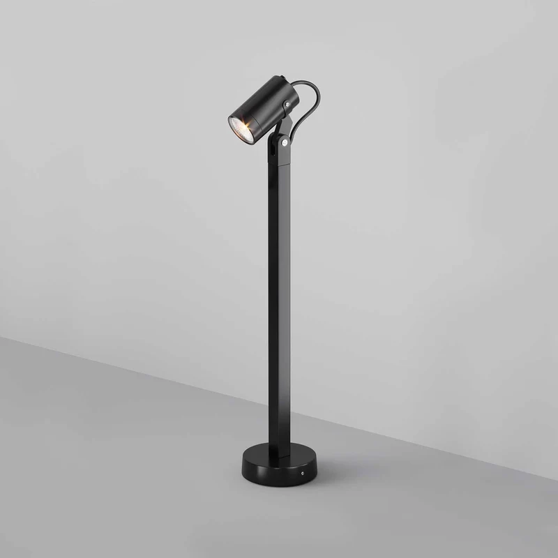 Scope - Borne extérieure cylindrique orientable en acier, style contemporain
