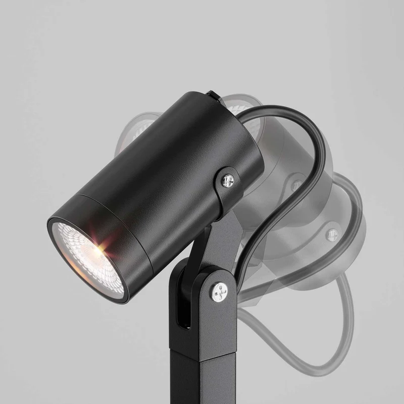 Scope - Borne extérieure cylindrique orientable en acier, style contemporain