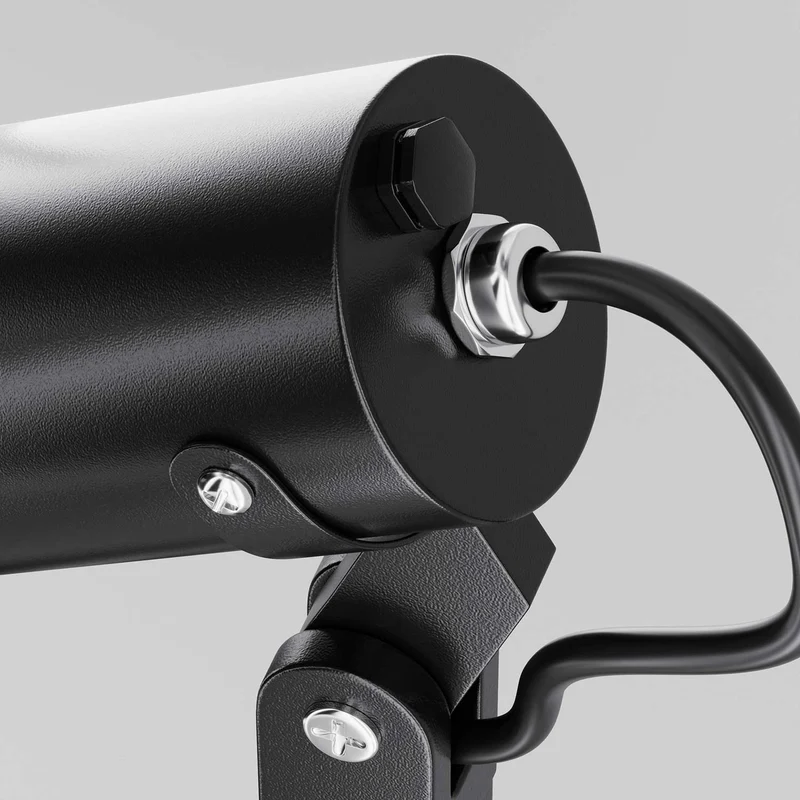 Scope - Borne extérieure cylindrique orientable en acier, style contemporain