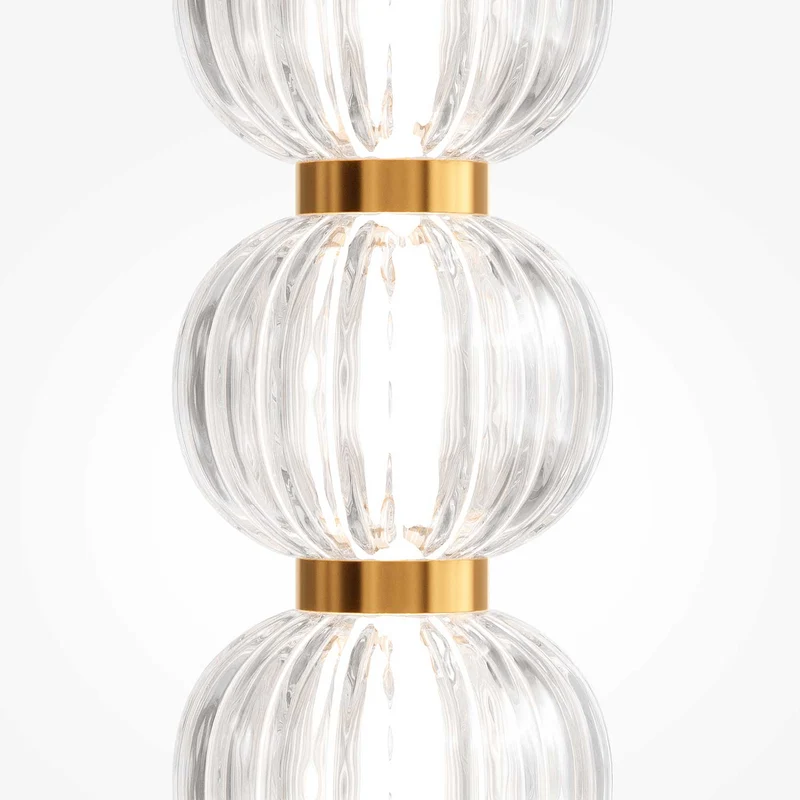 Amulet - Lampadaire design led en verre pour salon moderne