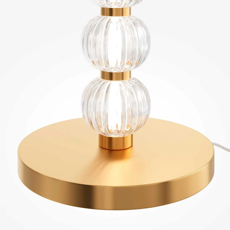 Amulet - Lampadaire design led en verre pour salon moderne