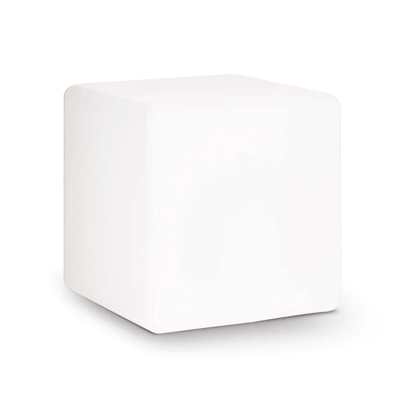 Luna - Lampe d’extérieur cubique en aBS, style contemporain
