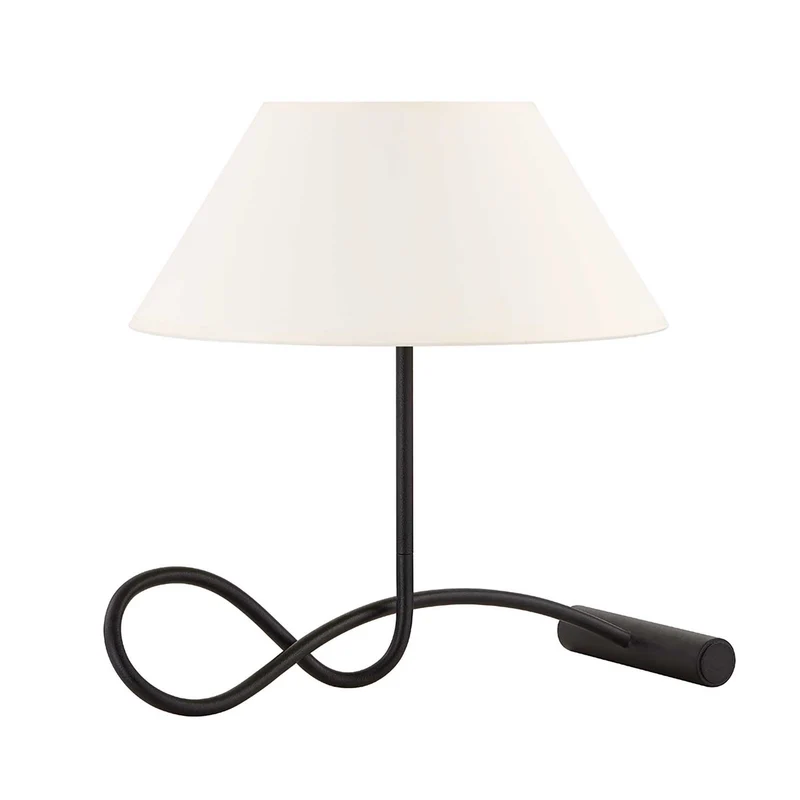 Alameda - Lampe à poser en fer forgé et papier, style minimaliste