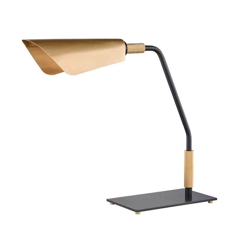Bowery - Lampe à poser en laiton et métal, style vintage