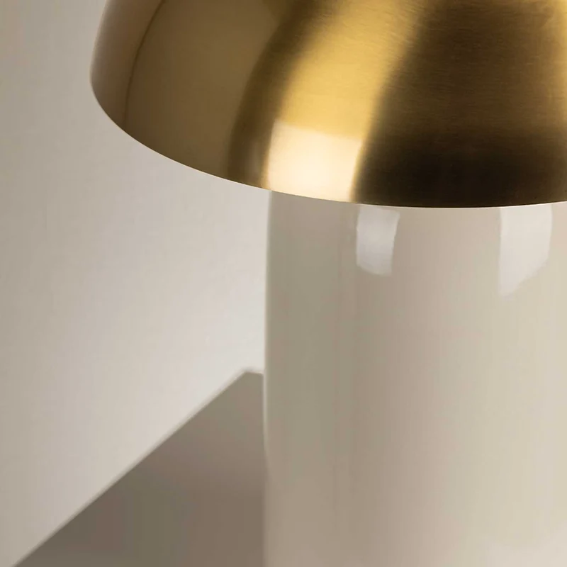 Gaia - Lampe à poser en céramique et laiton, style contemporain