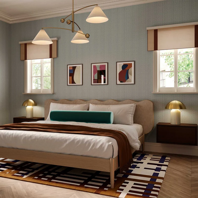 Gaia - Lampe à poser en céramique et laiton, style contemporain
