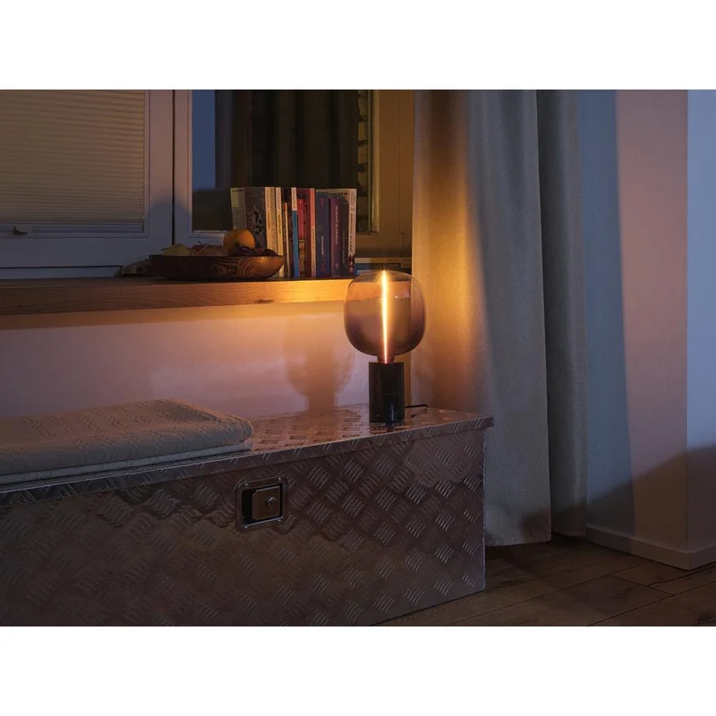 OSRAM DECOR Marble Base Lampada da tavolo Dim E27 Nero