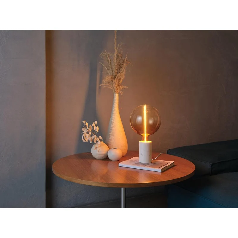 OSRAM DECOR Marble Base Lampada da tavolo Dim E27 Bianco