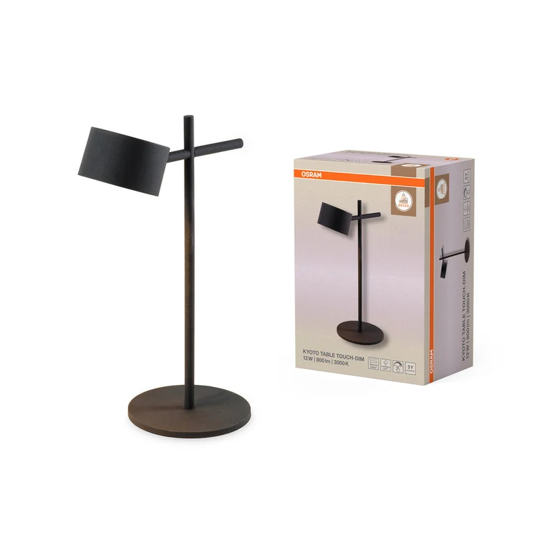 OSRAM DECOR Kyoto Lampada da tavolo 12W 930 TOUCH DIM Nero