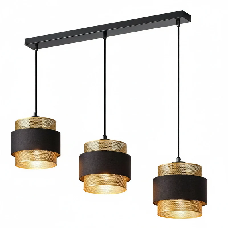 OSRAM DECOR Hornet Lampada a sospensione lineare 3xE27 Nero