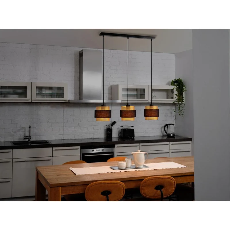 OSRAM DECOR Hornet Lampada a sospensione lineare 3xE27 Nero
