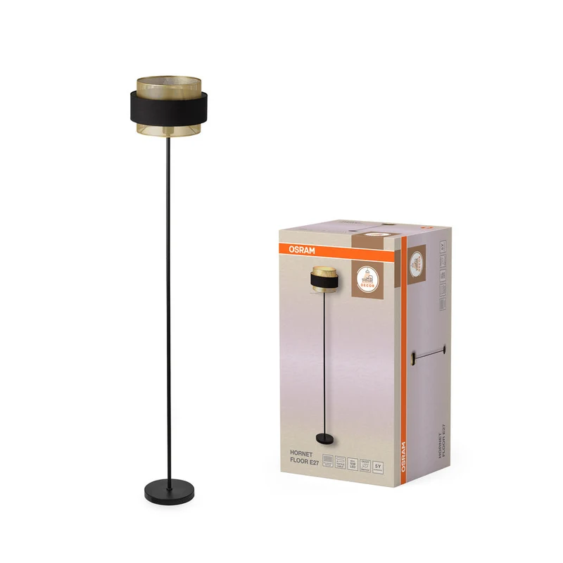 OSRAM DECOR Hornet Lampada da terra 1xE27 Nero