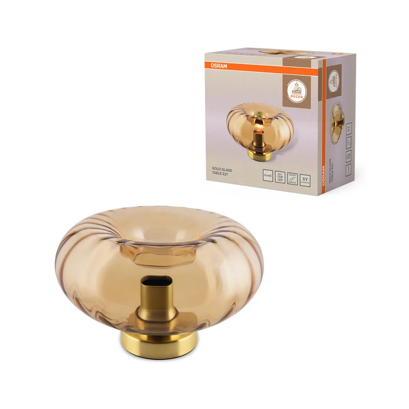 OSRAM DECOR Gold Glass Lampada da tavolo E27 Oro