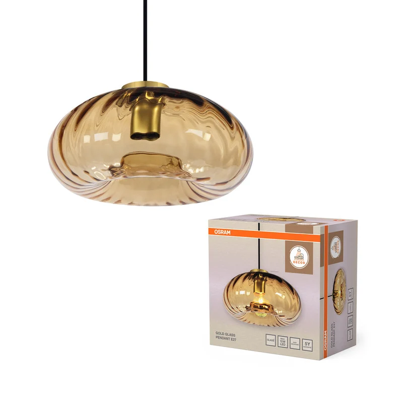 OSRAM DECOR Gold Glass Lampada a sospensione E27 Oro