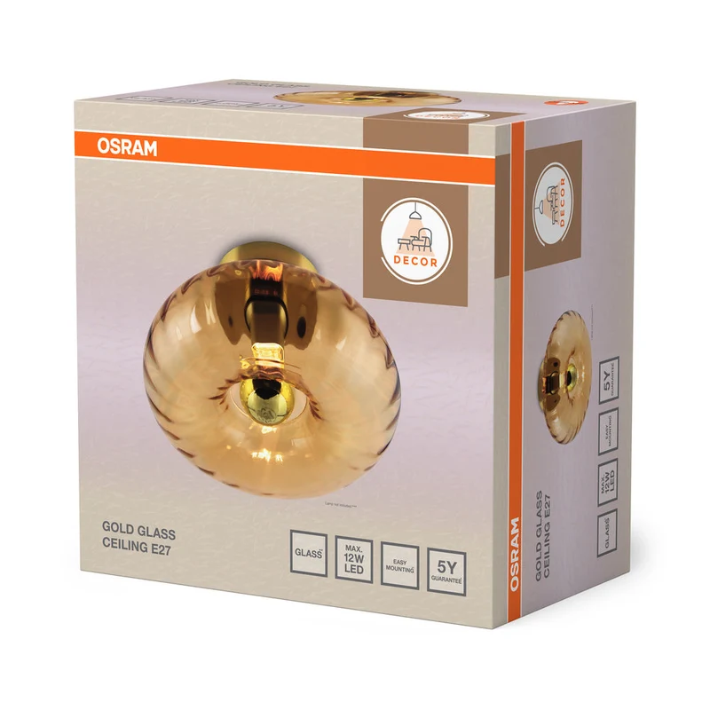 OSRAM DECOR Gold Glass Plafoniera E27 Oro