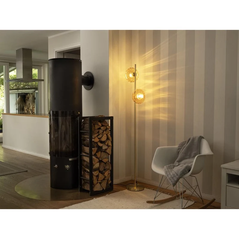 OSRAM DECOR Gold Glass Lampada da terra 2xE14 Oro