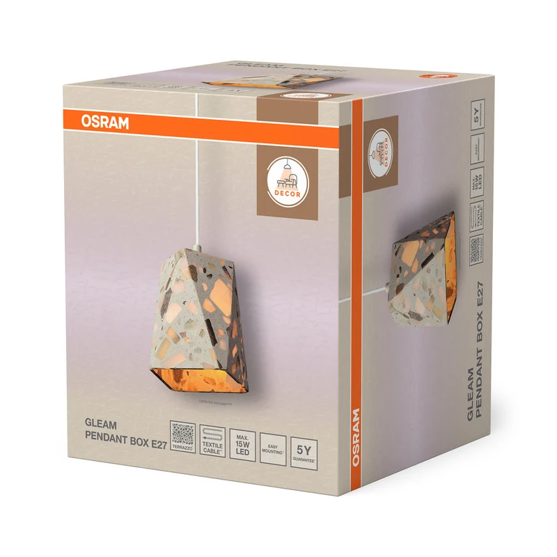 OSRAM DECOR Gleam Lampada a sospensione Box E27 Bianco