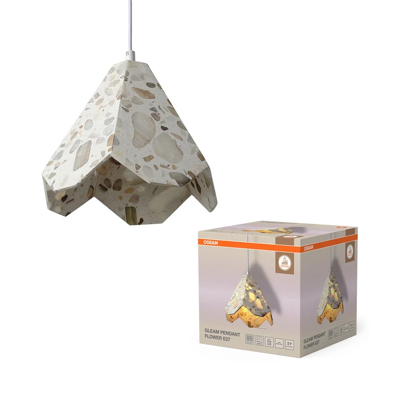 OSRAM DECOR Gleam Lampada a sospensione Flower E27 Bianco