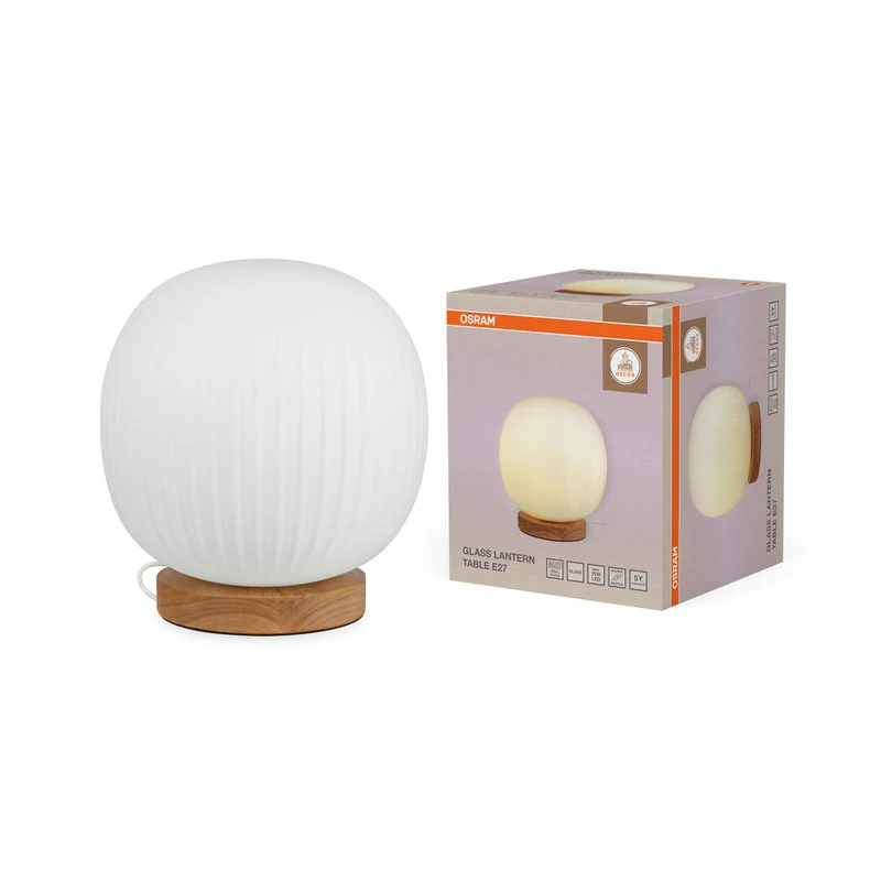OSRAM DECOR Glass Lantern Lampada da tavolo E27