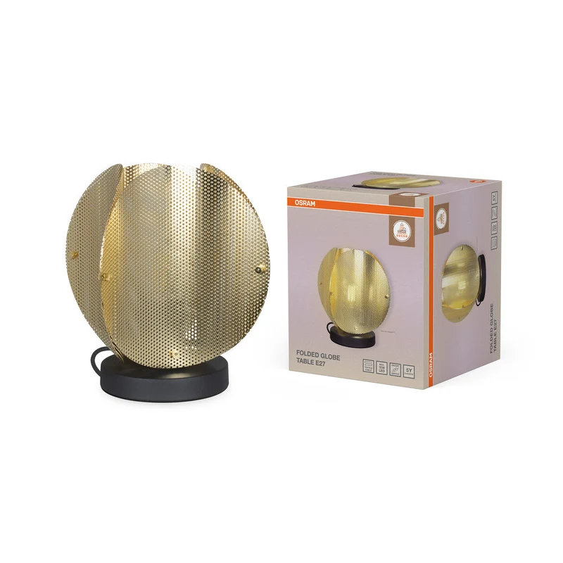 OSRAM DECOR Folded Globe Lampada da tavolo E27 Oro