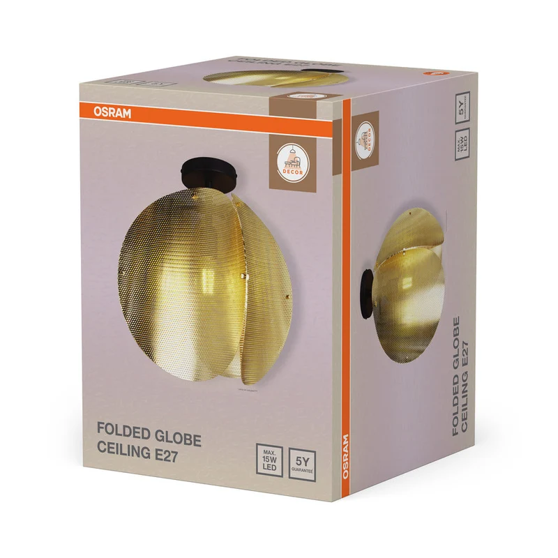 OSRAM DECOR Folded Globe Plafoniera E27 Oro