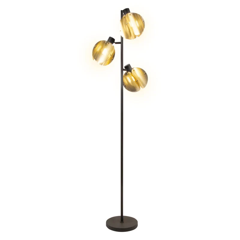 OSRAM DECOR Folded Globe Lampada da terra 3xE27 Oro
