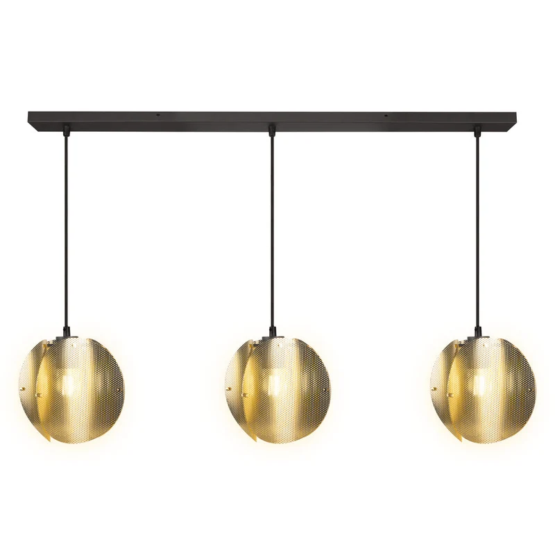 OSRAM DECOR Folded Globe Lampada a sospensione lineare 3xE27 Oro