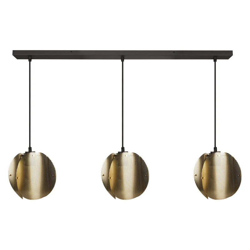 OSRAM DECOR Folded Globe Lampada a sospensione lineare 3xE27 Oro