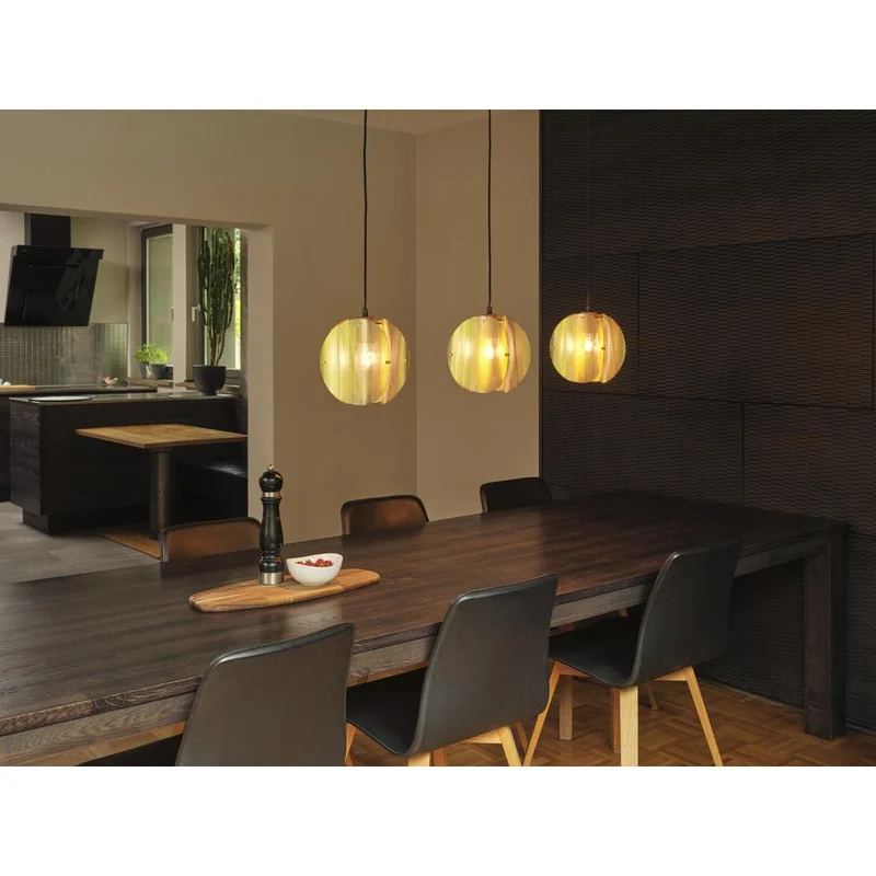 OSRAM DECOR Folded Globe Lampada a sospensione lineare 3xE27 Oro